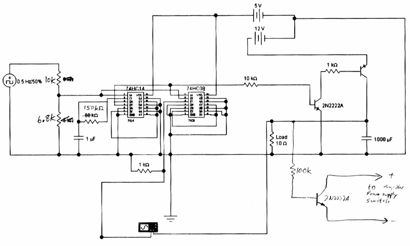 Power Cycling Test Schematic