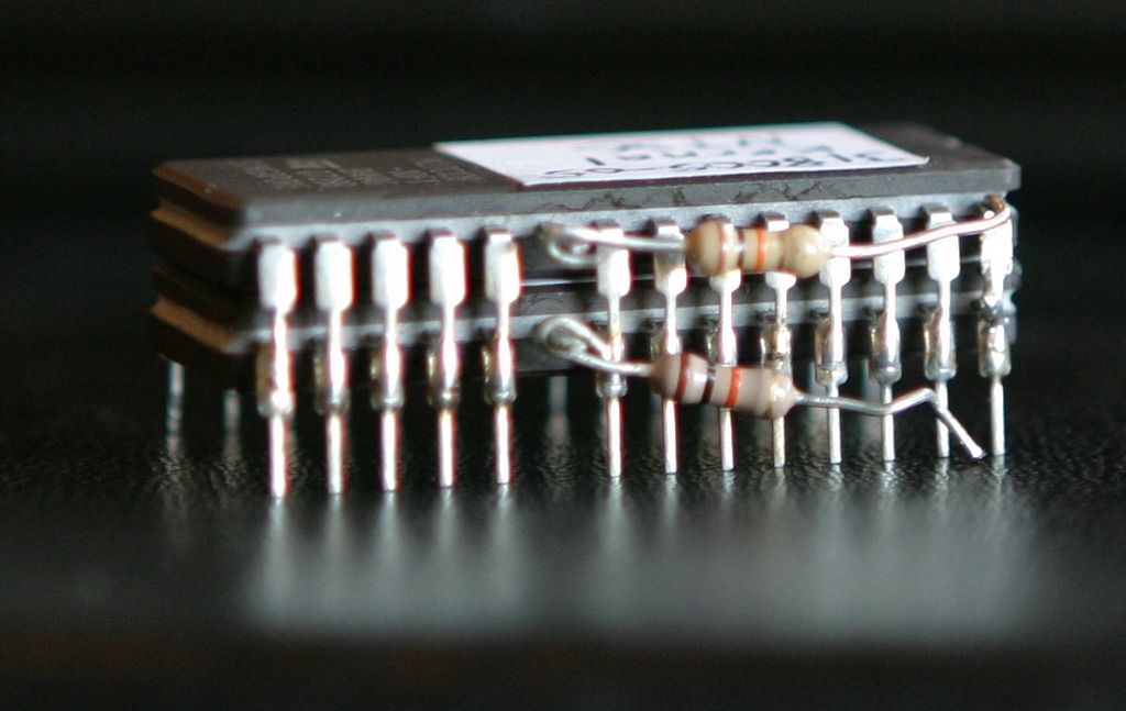 Stacked kernal ROMs with pull-up resistors