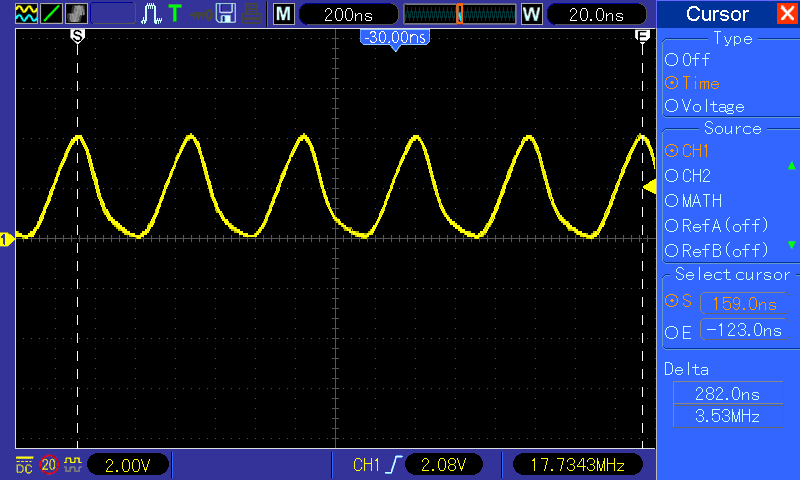 Pin 14 output with PAL crystal